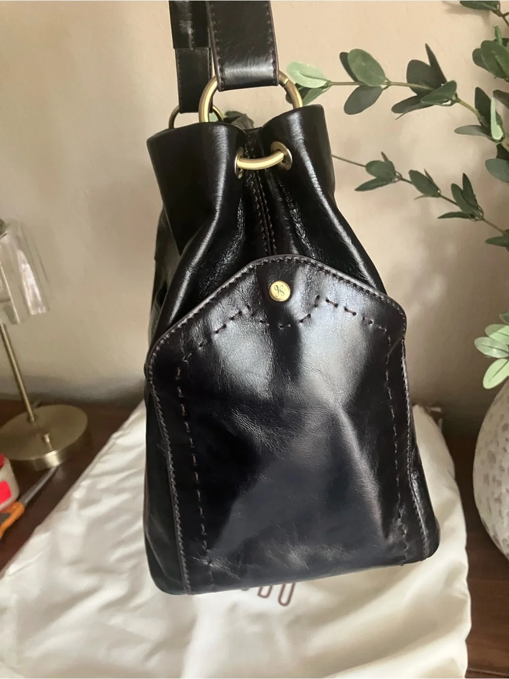 HOBO Black Seneca Shoulder Bag